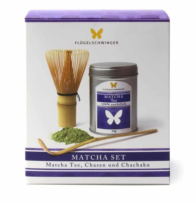 Matcha-Set CLASSIC - 50g Matcha-Tee, Bambusbesen und Dosierlöffel